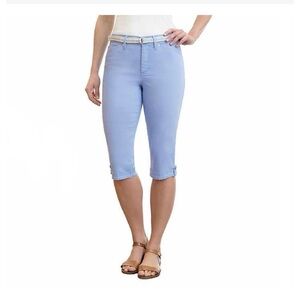 NWT Gloria Vanderbilt Lillian Skimmer Cropped Capri Jeans Size 10